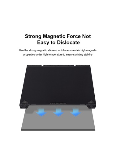 Xindoker Creality K1 235x235mm Peı Yüzeyli Platform Seti - Ender-3 S1/s1 Pro/ender-5 S1 Uyumlu, Yüksek Yapışkanlık, Dayanıklı Ve Düz Yüzey Siyah