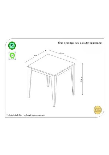 Artemis Mutfak Masası Ceviz