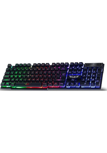 Rush RK102 Kablolu Işıklı Mekanik Hisli Oyuncu Klavye