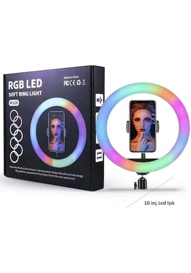 Abatech Mj26 Ringlight 10 Inç Led Işık Siyah