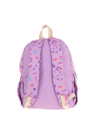 Kaukko Kids Üç Gözlü Kız Çocuk Okul Sırt Çantası Nakışlı Unicorn Desenli - L5221 Lila
