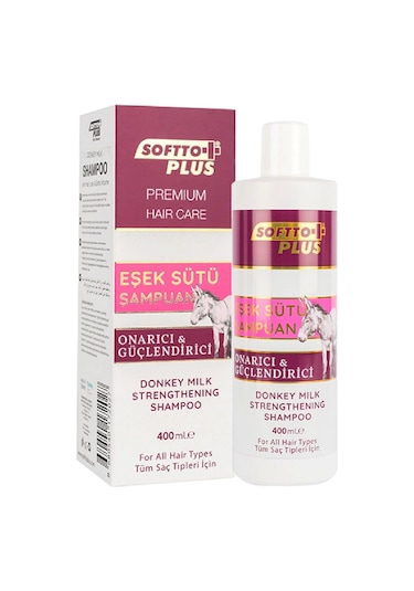Softto Plus Onarıcı ve Güçlendirici Eşek Sütü Şampuanı 400 ML