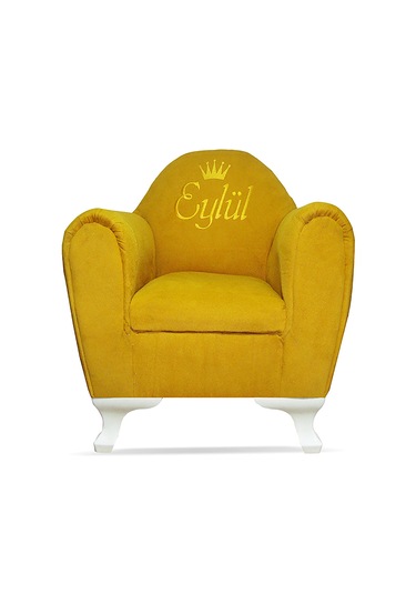 İsimli Kişiye Özel Çocuk Koltuğu 1-6 Yaş - Hardal Sarısı