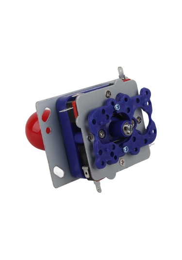 Kangvka Kırmızı Uzun Kolu Oyun Joystick'i - 2/4/8 Yönlü İşlem, Anti-kayma Somunlu, Dayanıklı Metal Gövde, Oyun Konsolleri İçin