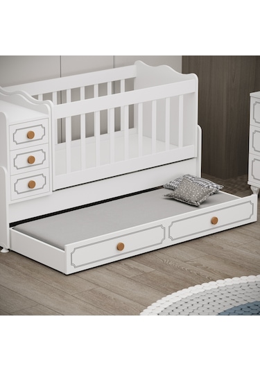 Garaj Home Yaren Yavrulu Beşik Beyaz