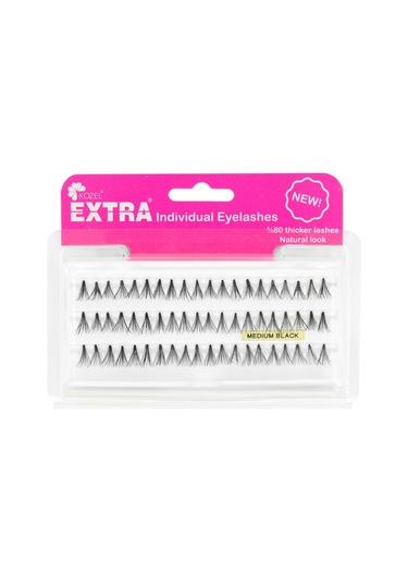 Kozel Extra Tekli Kirpik Topuzsuz Gür Medıum Siyah-42