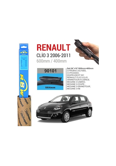 Renault Clio 3 Rbw Muz Silecek Takımı 2006-2011