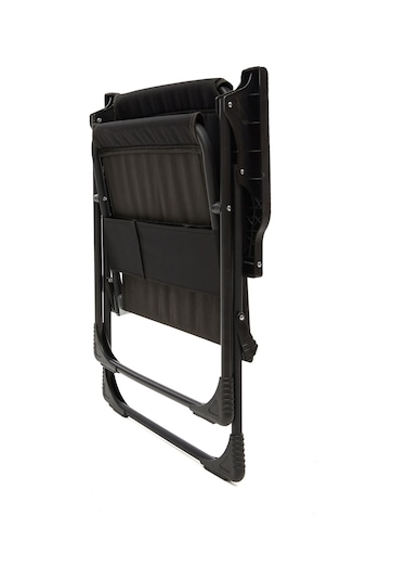 Natura Bardaklıklı Kamp Sandalyesi 2'li Siyah