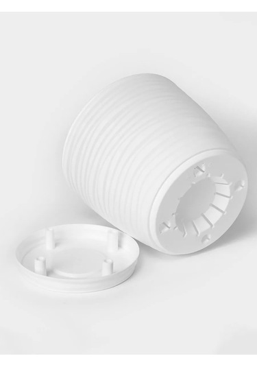 Idea Dünya Desenli 5,5 Litre Altlıklı Çiçek Saksısı" 147309698