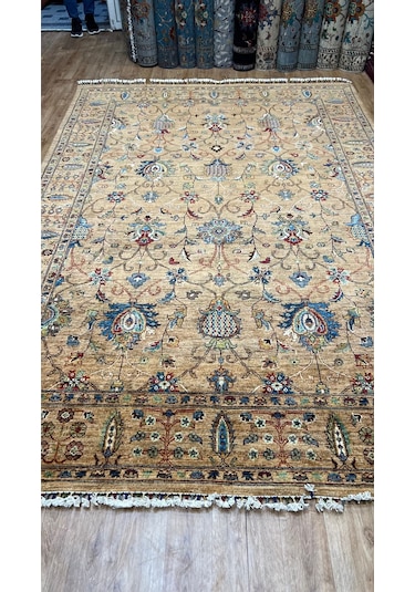 El Dokuma Afghan Halısı Haki