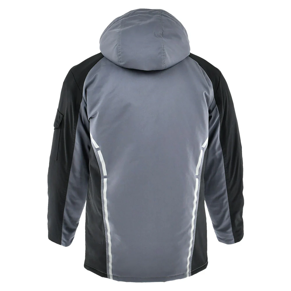 Sara Workwear Standard Wınter Parka Gümüş, Siyah