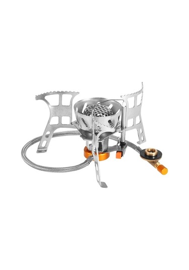 Pazly Taşınabilir Rüzgar Geçirmez Kamp Ocağı, Katlanabilir Split Yanıcı, Çok Renkli Çok Renkli