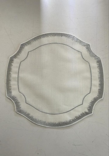 Roykıng Avangarde Gümüş Yuvarlak 6 Lı Kumaş Supla Gümüş