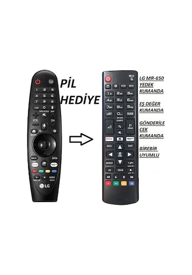 Lg Led Tv Sihirli Kumanda An-Mr650A- Uyumlu Kumanda