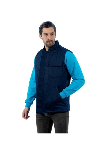 Şensel, Kapitoneli Yelek, Lacivert -118E1245- Kışlık Yelek-Vest