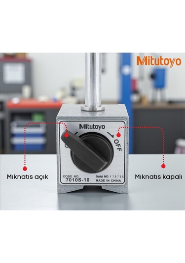Mitutoyo 7010s-10 Komparatör Saatleri İçin Manyetik Stand