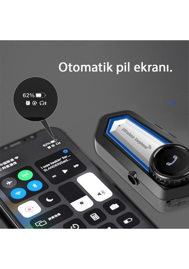 Ganzhoushop Nr95 Motosiklet Kulaklık Kask Intercom Gürültü Önleyici Bluetooth Kulaklık Wt