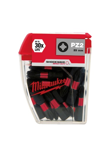 Milwaukee Bits Uç Pz2x25 MM 25 Li Paket Shockwave Yeni