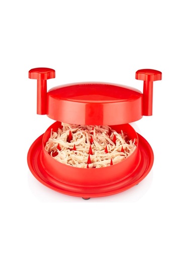 Pratik Tavuk Ve Pişmiş Sebze Parçalama Didikleme Aleti Pratik Et Tavuk Tiftikleme Aleti Kırmızı