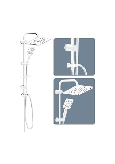 Bien Salvo Plus Beyaz Duş Kolonu Beyaz