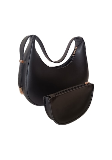 Benny Bayan Kol Omuz Çantası Baget Çanta Siyah