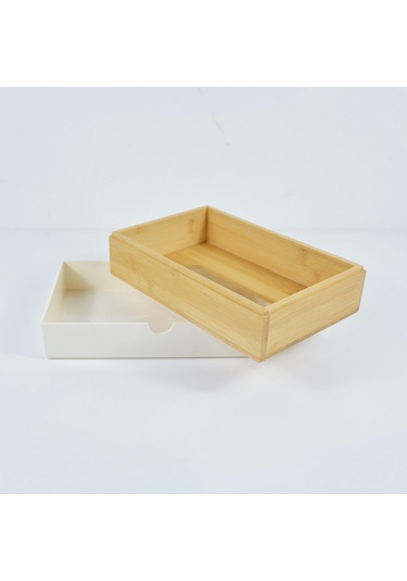 Homyl Dresser Masa Için Mendil Kapak Konteyner Peçete Beyaz Beyaz