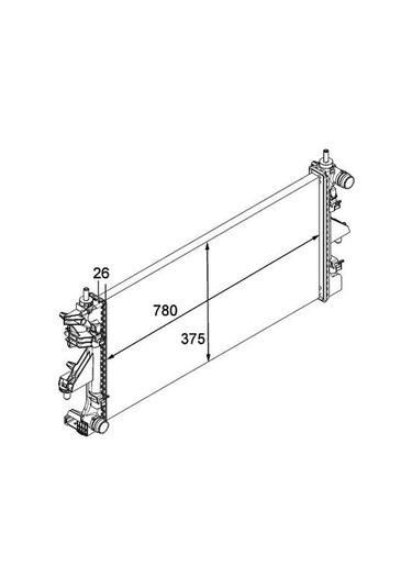 MGA 80107 Su Radyatörü Ducato 06- 2.3 Jtd