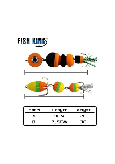 Balık Kral Adam Yem Yem Yumuşak Yem Köpük Yem Swimbait Wobble Düşük Parker Kurşun Yem Böcek Yapay Balıkçılık Yemi