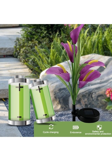 Cbtx Bahçe Aydınlatma 3pcs Simüle Calla Zambak Çiçeği 5 Kafa Güneş Enerjili Dış Mekan Ip65 Su Geçirmez Led Dekoratif Çim Lambası, Renkli Işık Kırmızı Cbtx Bahçe Aydınlatma 3pcs Simüle Calla Zambak Çiçeği 5 Kafa Güneş Enerjili Dış Mekan Ip65 Su Geçirmez Led Dekoratif Çim Lambası, Renkli Işık Kırmızı