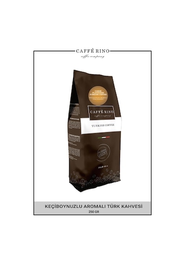 Caffe Rino Türk Kahvesi Keçiboynuzu Aromalı 250 G