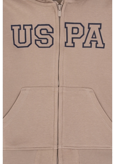 U.s. Polo Assn. Erkek Çocuk Koyu Bej Hırka Örme 50313844-vr088 Koyu Bej