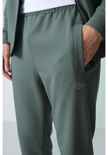 Tommy Life Haki Pamuklu Kalın Yumuşak Dokulu Comfort Fit Basic Erkek Eşofman Takım - 85260 Haki