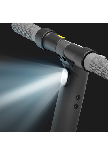 Shineyee Ninebot Elektrikli Scooter Işığının Plastik Siyah Ön Feneri 4.2x4.2x3 Cm, 40g Siyah