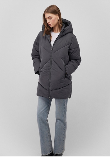 Mavi Kadın Kapşonlu Ceket Antrasit 1110489-80106 Yeşil