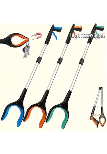 Fochsia Yeşil 1 Adet Hafif Uzun Saplı Geniş Ağızlı Çöp Tutacağı Yaşlılar Ve Aile Temizliği İçin