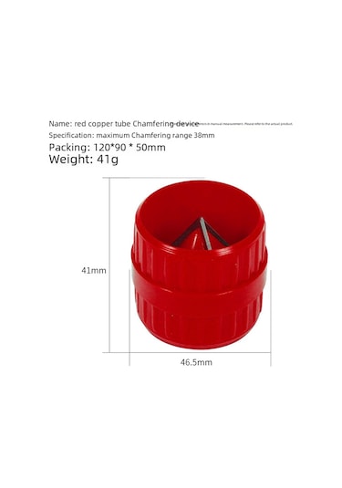 Monyee Mavi Bakır Boru Burgu Aleti - Plastik Su Boruları İç/dış Kenar Testere, Pürüz Kaldırıcı Ve Türetme Aracı