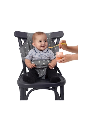 Sevi Bebe ART 152 Yıldızlı Kumaş Mama Sandalyesi