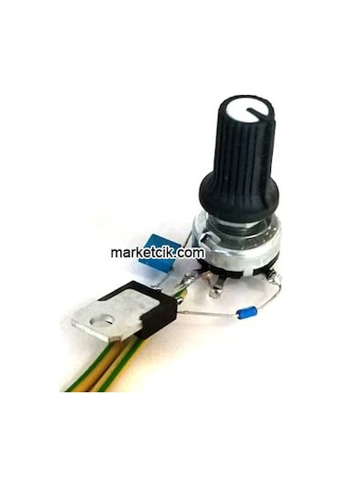 Marketcik Siyah Işık Ayar Butonu Kablolu Seyyar Tas Dimmer