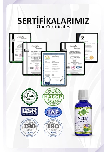 Neem Mix Yağı Neem Mix Essential Oil 20 Ml.