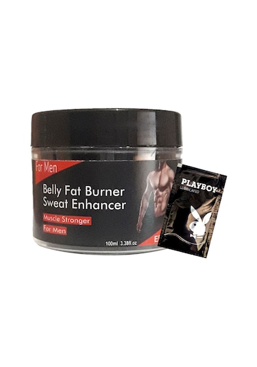 Belly Fatburner Sweat Enhancer Erkeklere Özel Yağları Yakıcı Kas Yapıcı Krem 100 Ml + 1 Adet Jel Hediye