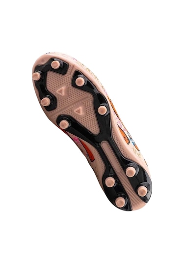 Çoraplı Bilekli Boğazlı Krampon Futbol Ayakkabısı Pudra - Turuncu Pembe