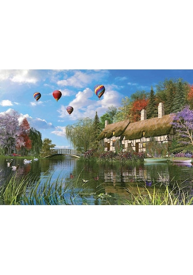 Ks Games 1000 Parça Puzzle The Old River Cottage