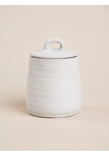 Sl Home Kapaklı Seramik Beyaz 400 Ml Şekerlik 237885343 Beyaz