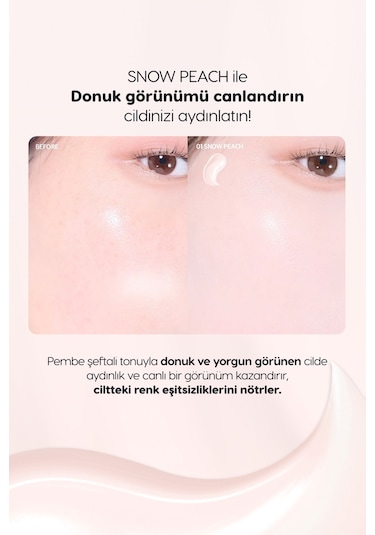 Peripera Filter Fit Milk Tone Up SPF30 001 Snow Peach