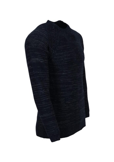 Erkek Kazak Sıfır Yaka Lacivert Rar01117 001