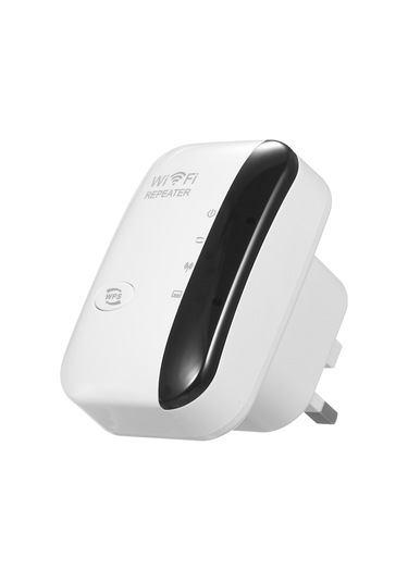 Yaleker Ev İçi 300m Wifi Sinyal Güçlendirici, Kablosuz Repeater, Sinyal Genişletici, Beyaz, İngiliz Standardı