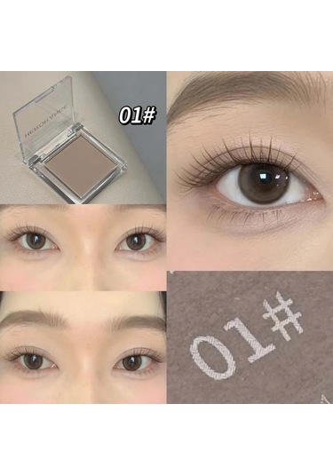 Makyaj Sarı Mat Çıplak Göz Farı Krem Ipeksi Su Geçirmez Yumuşak Göz Farı 01 C01