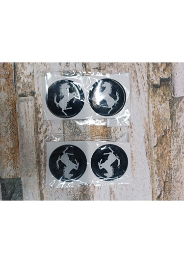 Sticker Siyah Ferrarı 4x