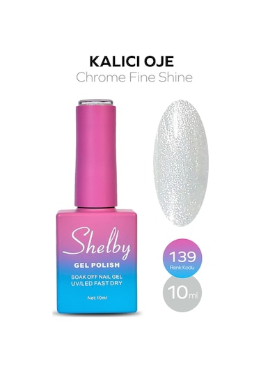 Shelby 10 Ml. A139 İnci Tozu Krom Kalıcı Oje