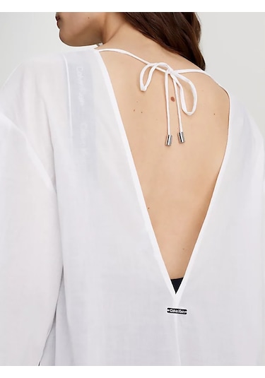 Calvin Klein Calvın Kleın Kadın Elbise Kw0kw02437-ycd Beyaz